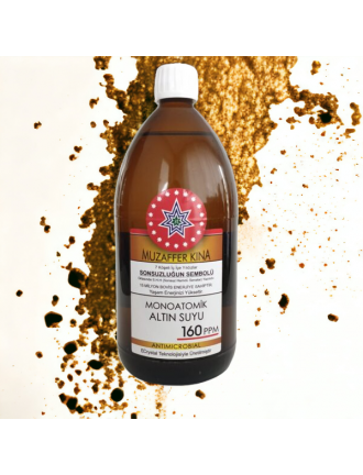 Premium Monoatomic Gold Water 160 ppm - 1000 ml: Enhance Your Health & Wellness